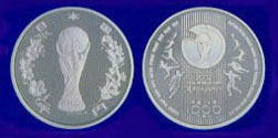 Image of 2002 FIFA World Cup Korea/Japan TM 1,000 yen Silver Coin