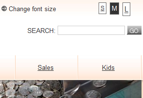 Image of How to enlarge font size