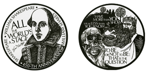 Image of Design of The 450th anniversary of William Shakespeare's birth