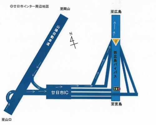 廿日市インター周辺地図の画像