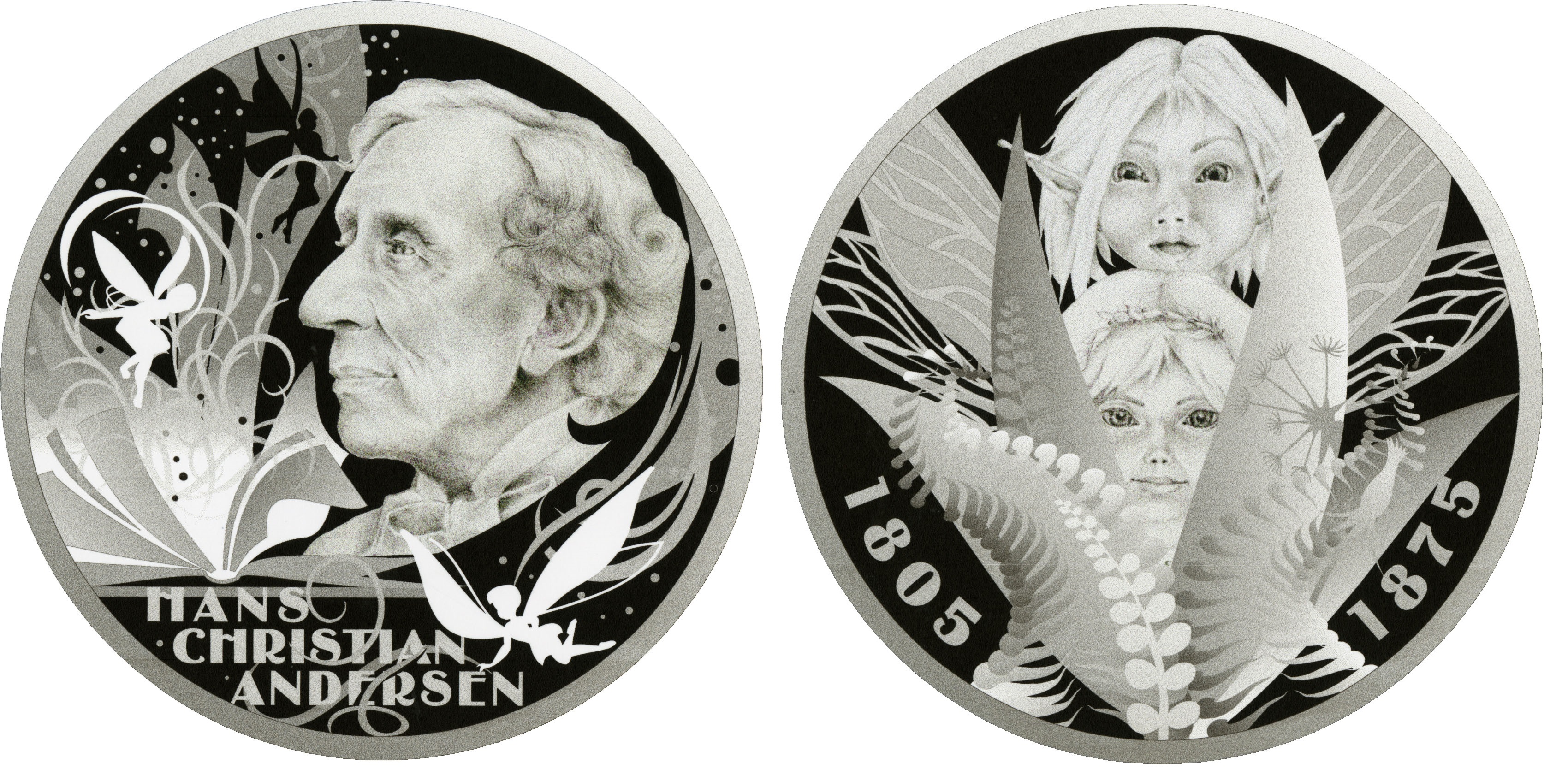 Design of "THE 210TH ANNIVERSARY OF THE BIRTH OF HANS CHRISTIAN ANDERSEN"