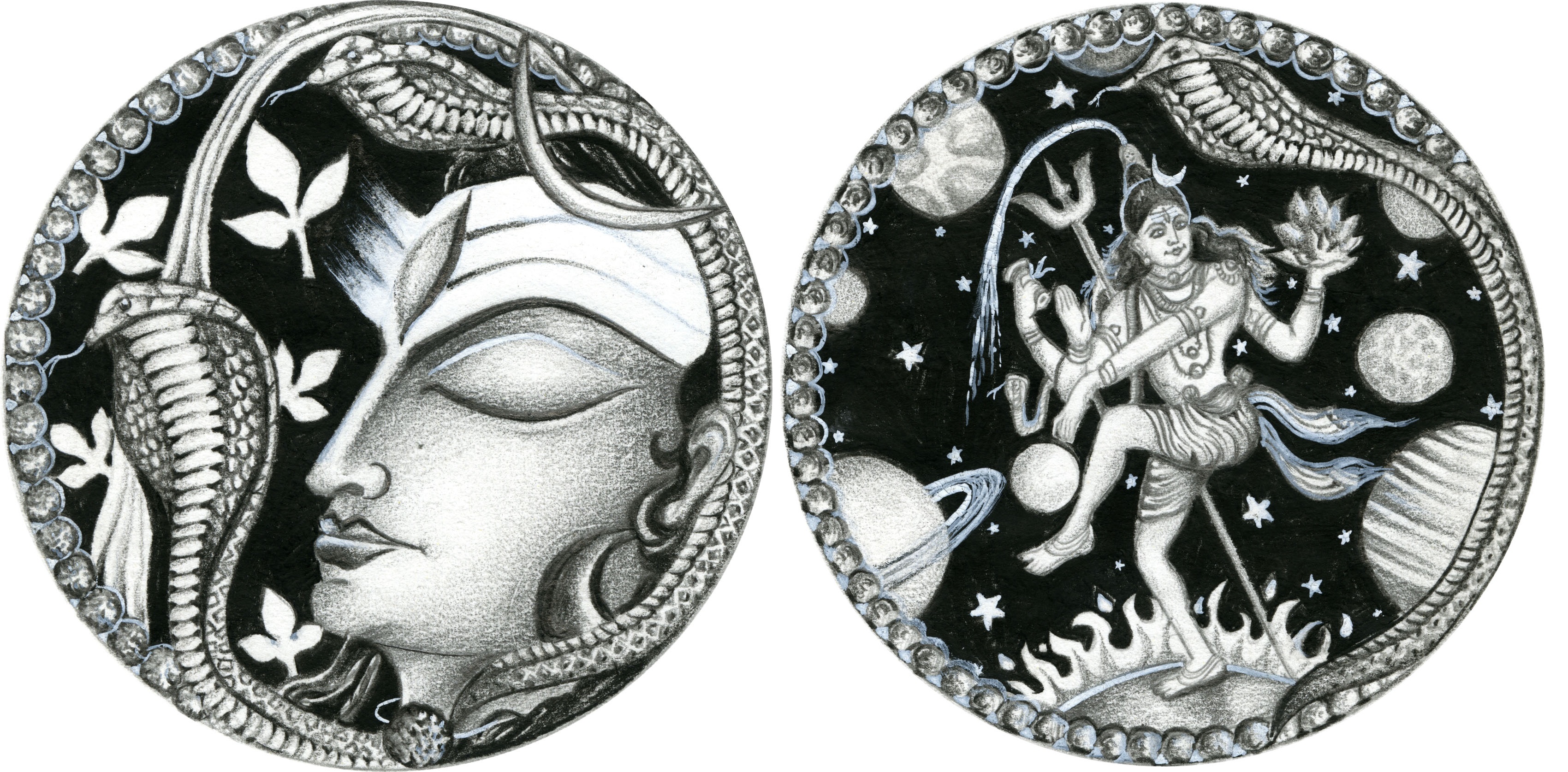 Design of "THE COSMIC DANCER-LOAD NATARAJA(LORD SHIVA)"
