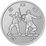 東京2020オリンピック競技大会記念百円クラッド貨幣（第一次発行分）（表）の画像