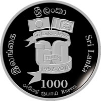 Image of “60th Anniversary of Japan-Sri Lanka Diplomatic Relations” Commemorative 1,000 Rupee Silver Coin