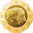 干支十二稜メダル（亥）表の画像