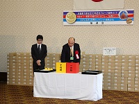 東京タワー開業60周年2018プルーフ貨幣セットの抽選会の写真