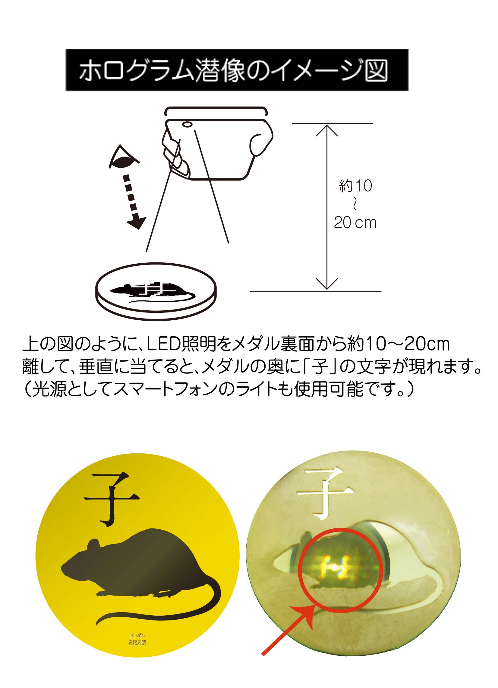 干支メダル（子）の画像