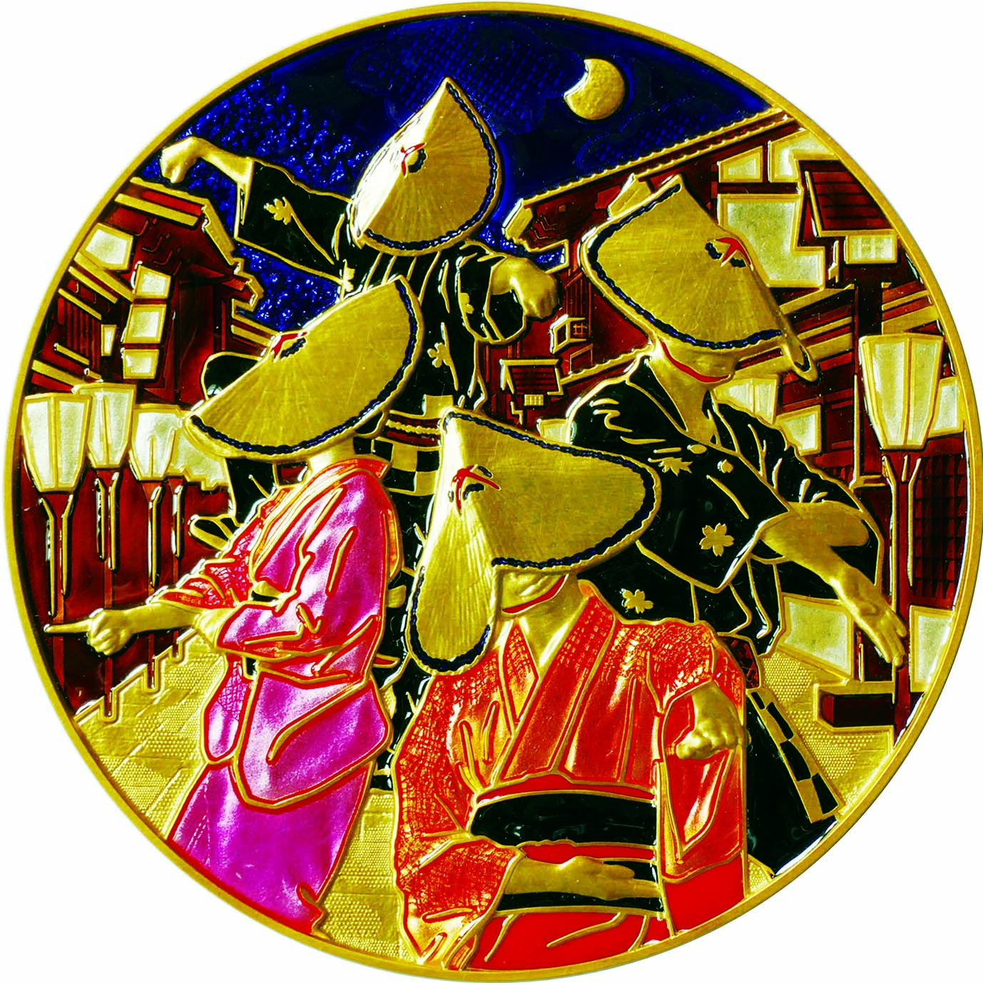 七宝章牌「越中八尾おわら風の盆」表面の画像