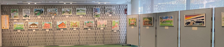 (写真)『わたしの好きな大宮二十景』絵画コンクール作品展の写真