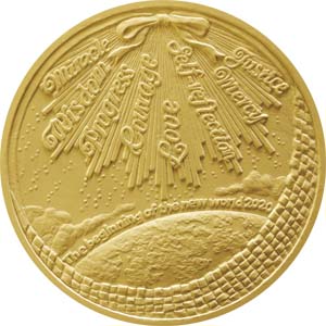 Image of International Coin Design Competition 2020 “Most Excellent Work” Gold Medal Reverse