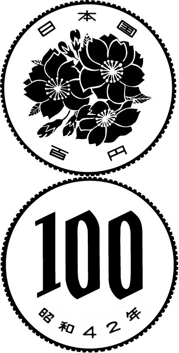 100円白銅貨幣