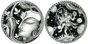 Image of Design of THE COSMIC DANCER-LORD NATARAJA (LORD SHIVA)