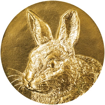 造幣局 : 純金干支メダル（卯）、純金干支十二稜メダル（卯）及び純金 