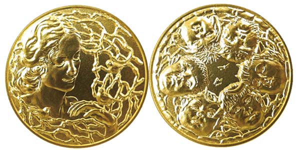 Image of International Coin Design Competition 2021 “Most Excellent Work” Gold Medal