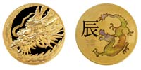 Image of 2024 Oriental Zodiac Pure Gold Medal (1/4 ounce) (DRAGON)