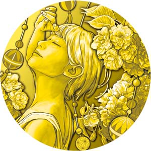 Image of 2024 Cherry Blossom Viewing Gold Medal Obverse