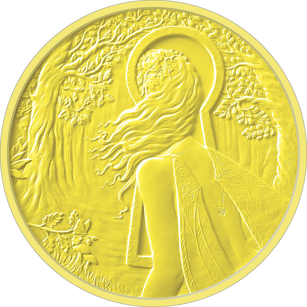 Image of International Coin Design Competition 2023 Most Excellent Work Gold Medal Reverse