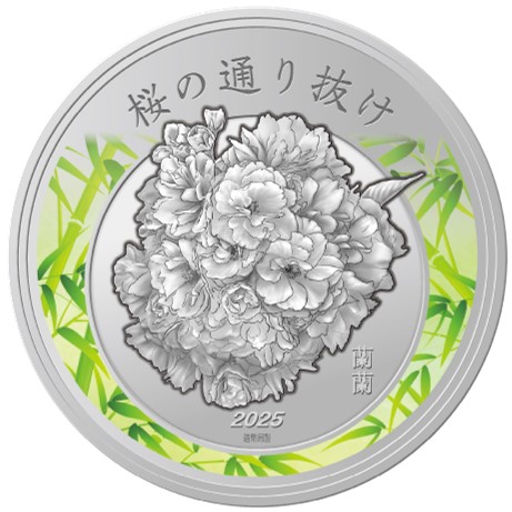 Image of 2025 Cherry Blossom Viewing Silver Medal Reverse