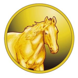 Image of 2026 Oriental Zodiac Pure Gold Medal (1/4 ounce) (HORSE) Obverse