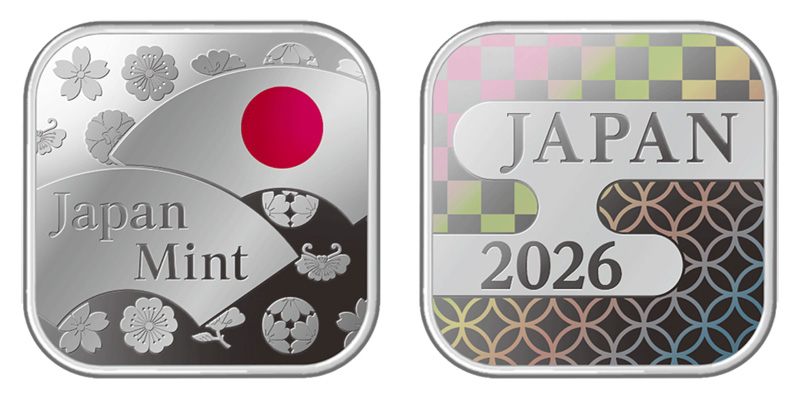 Image of medal designs of 2026 Japan Coin Set