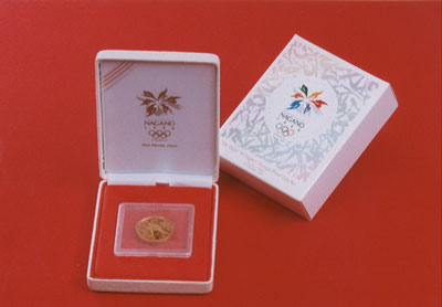 長野オリンピック記念プルーフ貨幣 金貨単独の画像